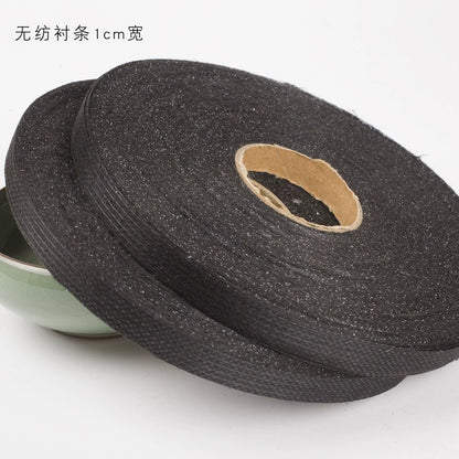 3918 1 cm de ancho, inserto para ropa, tira de forro de seda recta, tira de forro de grano recto, ajuste anti-tejido, anti-deformación, no elástico