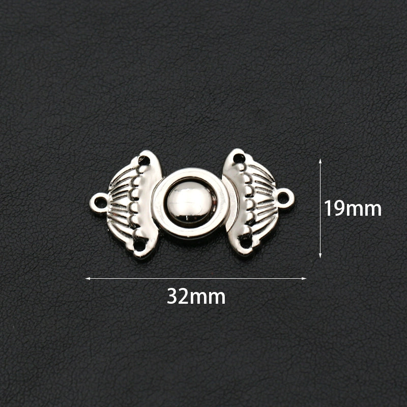 3501★ Hebilla antigua de metal para cheongsam Hanfu, hebilla antigua, hebilla de cuello con botón retro, accesorios para ropa