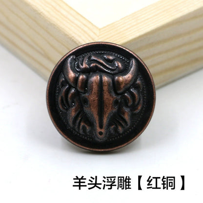 3437★ Botones metálicos retro británicos, botones de traje, botones decorativos para abrigos, chaquetas, gabardinas, accesorios de ropa, botones dorados