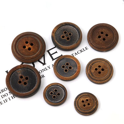 3426★ Botones decorativos de abrigo redondo para ropa de hombre y mujer, moda versátil, gabardina, suéter, chaqueta, accesorios con botones