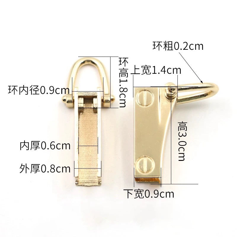 3518★ Botones para bolsos de mujer, accesorios para bolsos, tornillos, herrajes, hebillas metálicas DIY, tornillos, botones D, botones de ajuste, botones de herradura