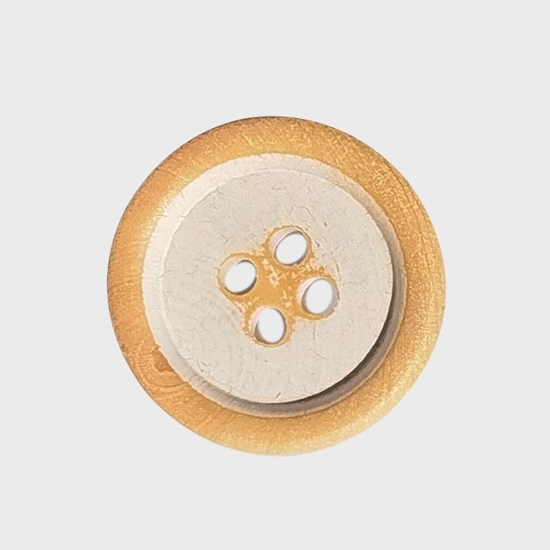 3378★  Vintage two-tone shirt buttons shirt wooden buttons wood buttons suit suit jacket sweater handmade white buttons