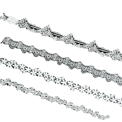 3667 Cortinas Ropa Encaje Accesorios de Encaje Vestido Lolita Collar Bolso Zapatos y Sombreros DIY Encaje Bordado Hecho a Mano