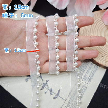 3731 Perlas de imitación hechas a mano, accesorios decorativos de encaje para bisutería, puños de cheongsam, dobladillos, accesorios de material para ropa