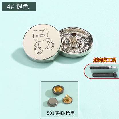 3410★ Boutons pression haut de gamme sans couture pour vêtements pour femmes, boutons mère et enfant, boutons quatre en un, boutons de doudoune, boutons boutons, boutons cachés invisibles.