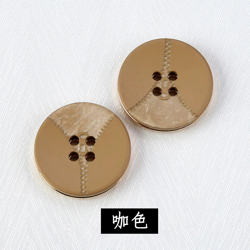 3285★  Round four-eye buttons, high-end clothes, blazers, suits, all-match decorative buckle accessories, clothing accessories