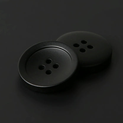 3446★ Botones redondos negros para abrigo, moda femenina, versátil, de lana, para suéter, chaqueta, cárdigan, gabardina, botones pequeños
