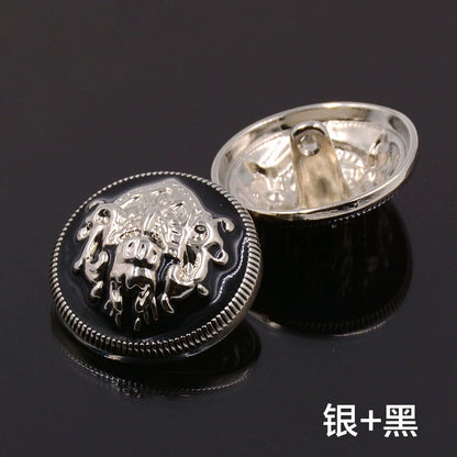 3438★ Vêtements à boutons dorés Boutons en métal Boutons ronds Manteaux polyvalents pour hommes et femmes Blazer trench coat boutons de pull