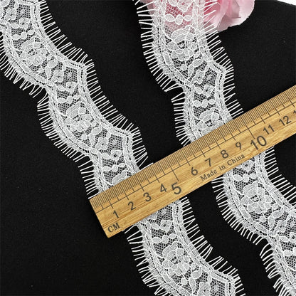 3777 ancho 4-5cm exquisito encaje de pestañas pequeñas DIY tela hecha a mano ropa interior falda cuello accesorios decorativos