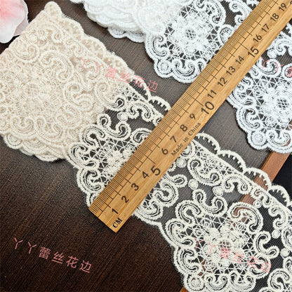 3825 ancho 8,5 cm malla bordado encaje accesorios de encaje DIY hecho a mano ropa interior de mujer bordado tela de malla accesorios de ropa
