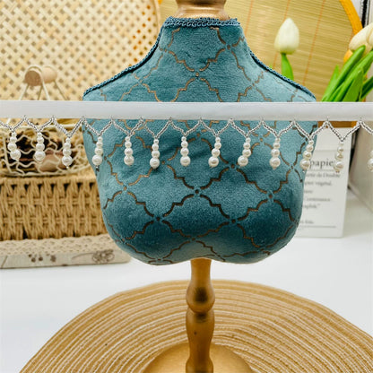 3716 Nuevo producto: encaje con flecos de cuentas, colgante de calabaza de perla Hanfu, accesorios para faldas, accesorios de ropa, cortina de cuentas DIY