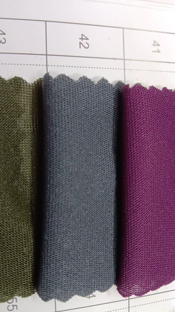 3905 Tejido elástico de verano, tejido fino de punto, forro de falda, tejido de imprimación absorbente de sudor, tejido de punto de una sola cara de alta elasticidad 8031