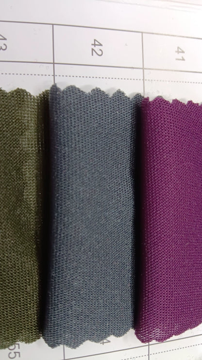 3905 Tejido elástico de verano, tejido fino de punto, forro de falda, tejido de imprimación absorbente de sudor, tejido de punto de una sola cara de alta elasticidad 8031