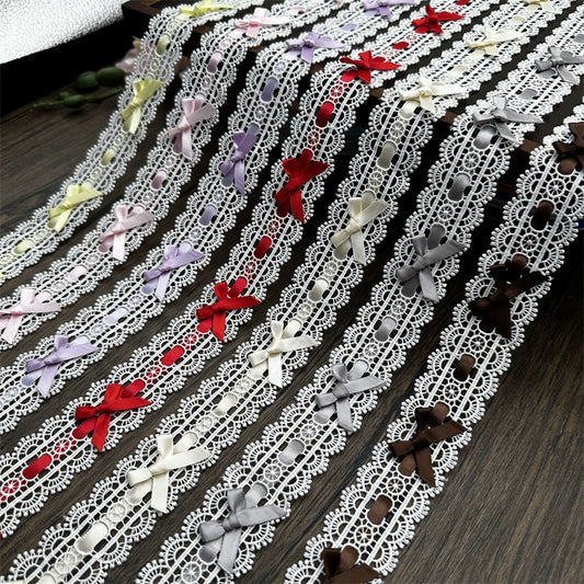 3555★ Ancho 3,5 cm Color Llevar Cinta Encaje Soluble en Agua Lolita DIY Ropa de Bebé Hecha a Mano Manual Bolso Accesorios Decorativos