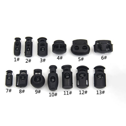 3534★ Nueva hebilla de ajuste de campana colgante de plástico, hebilla de resorte, hebilla de ajuste elástico, hebilla de cuerda, hebilla de cuerda pasante, hebilla de nariz de cerdo, chaqueta de plumas