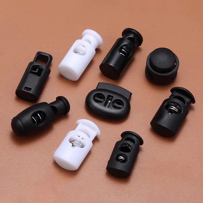 3534★ Nueva hebilla de ajuste de campana colgante de plástico, hebilla de resorte, hebilla de ajuste elástico, hebilla de cuerda, hebilla de cuerda pasante, hebilla de nariz de cerdo, chaqueta de plumas