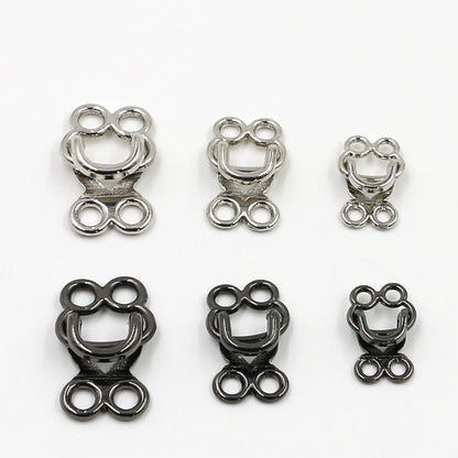 3514★ Ropa de visón, hebilla oculta de metal de piel, hebilla colgante, hebilla de abrigo, botón invisible de gabardina, hebilla de conexión de gancho de moda