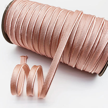 3849 Spot 39 colores 1 cm borde fino cinta maestra de seda brillante tira de brotes ribete cuerda borde incrustado tira cincha accesorios de ropa