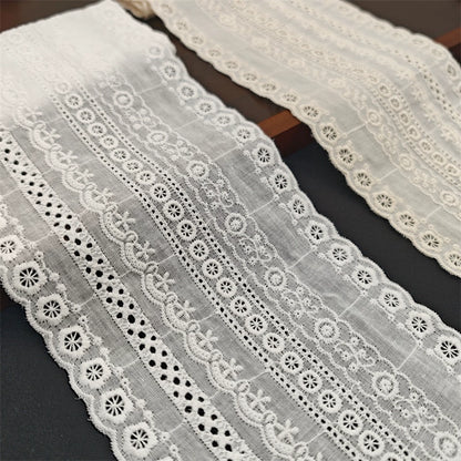 3802 Ropa de moda Lolita, algodón peinado, algodón bordado, encaje, ropa interior, decoración textil para el hogar, tela auxiliar hecha a mano DIY