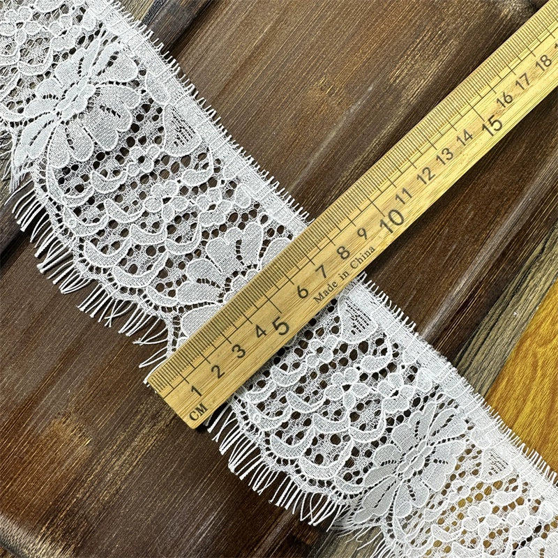 3756 Dentelle à cils unilatérale de haute qualité, col DIY, manches, matériau décoratif d'épissure, accessoires d'allongement de jupe de pantalon
