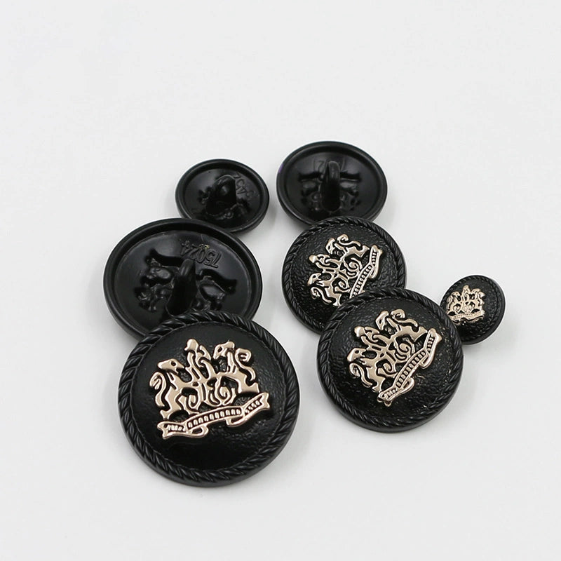 3433★ Botones de metal versátiles para camisas, ropa, tops, blazers, gabardinas, pantalones para hombres y mujeres, botones dorados