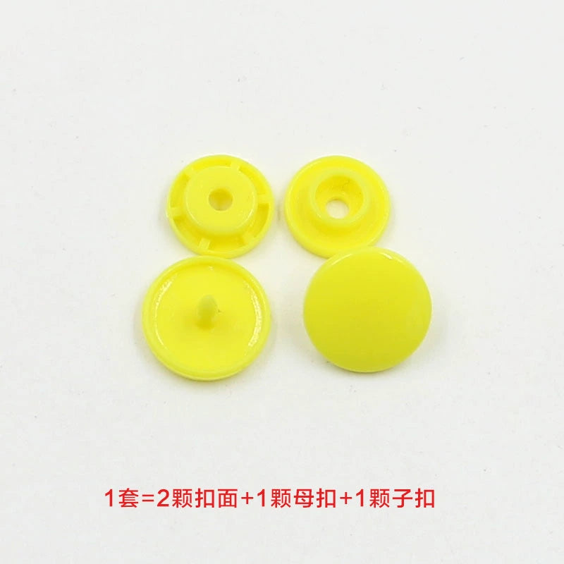 3413★  Plastic four-in-one buckle special button for colored baby clothes, seam-free hidden button, baby buckle nail button, mother and child buckle