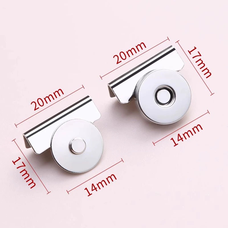 3408★  bag sealing artifact bag fixing buckle strong magnet buckle canvas bag handbag snap buckle seam-free hidden buckle magnetic suction buckle