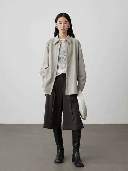 [White Mist Shirt] CAREMIND White Thin Mesh Blouse Texture Hollow Atmosphere Long Sleeve T-Shirt Top