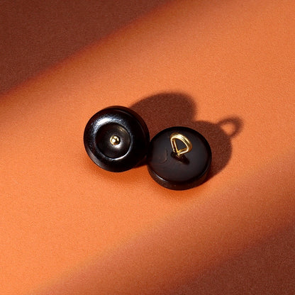 3327★  Natural real horn high-end buttons men's and women's fashion suit cuffs shirt shirt buttons black coffee small buttons