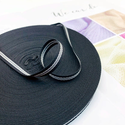 Cinta de ribete de 1 cm con rayas de colores intercolor, tira de presión para bordes de ropa, cinta de jacquard, accesorios para ropa, 3864