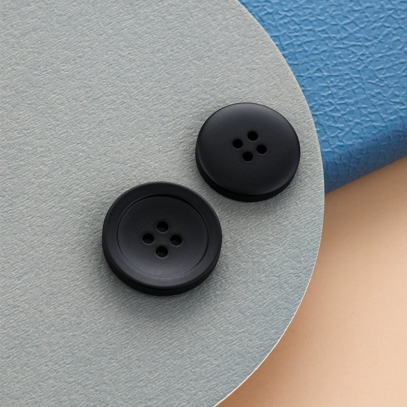 3459★  Black resin buttons men's suit jacket buttons top women's woolen coat trench coat pants versatile high-end buttons