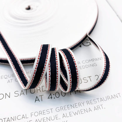 3855  Spot 1cm color jump point jacquard webbing edge pressing strip clothing side strip piping strip home textile decorative ribbon