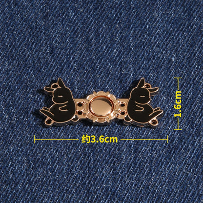 3506★ artefacto de ajuste de cintura pantalones falda circunferencia de cintura gran cambio pequeño botón jeans pantalones cintura botón ajustable mujeres