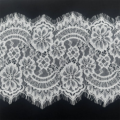 3747 Malla de 23 cm de ancho, pestañas, encaje, accesorios de ropa para muñecas hechos a mano, vestidos, cortinas de boda, materiales