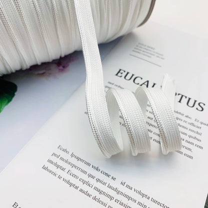 Cinta adhesiva de seda brillante de 1 cm, 41 colores, con borde incrustado, para decoración de hogar, textiles, accesorios de ropa, 3847