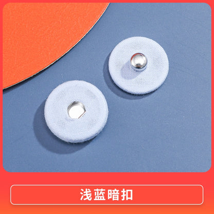 3470★ Botón de tela de color nuevo, botón a presión de metal, botón oculto, botón anti-luz para niños y madres, botón de ropa grande para mujeres, botón de botón.