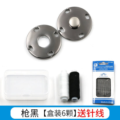 3474★ Botones finos ocultos de metal Botones pequeños de abrigo de visón de lana de cachemira para mujer Botones Botones invisibles de alta calidad Botones madre