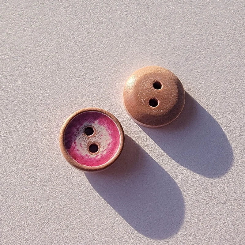 3370★  Natural wooden buttons wooden buttons two-eye buttons retro shirt shirt cardigan buttons men's and women's handmade accessories