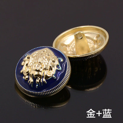 3438★ Vêtements à boutons dorés Boutons en métal Boutons ronds Manteaux polyvalents pour hommes et femmes Blazer trench coat boutons de pull