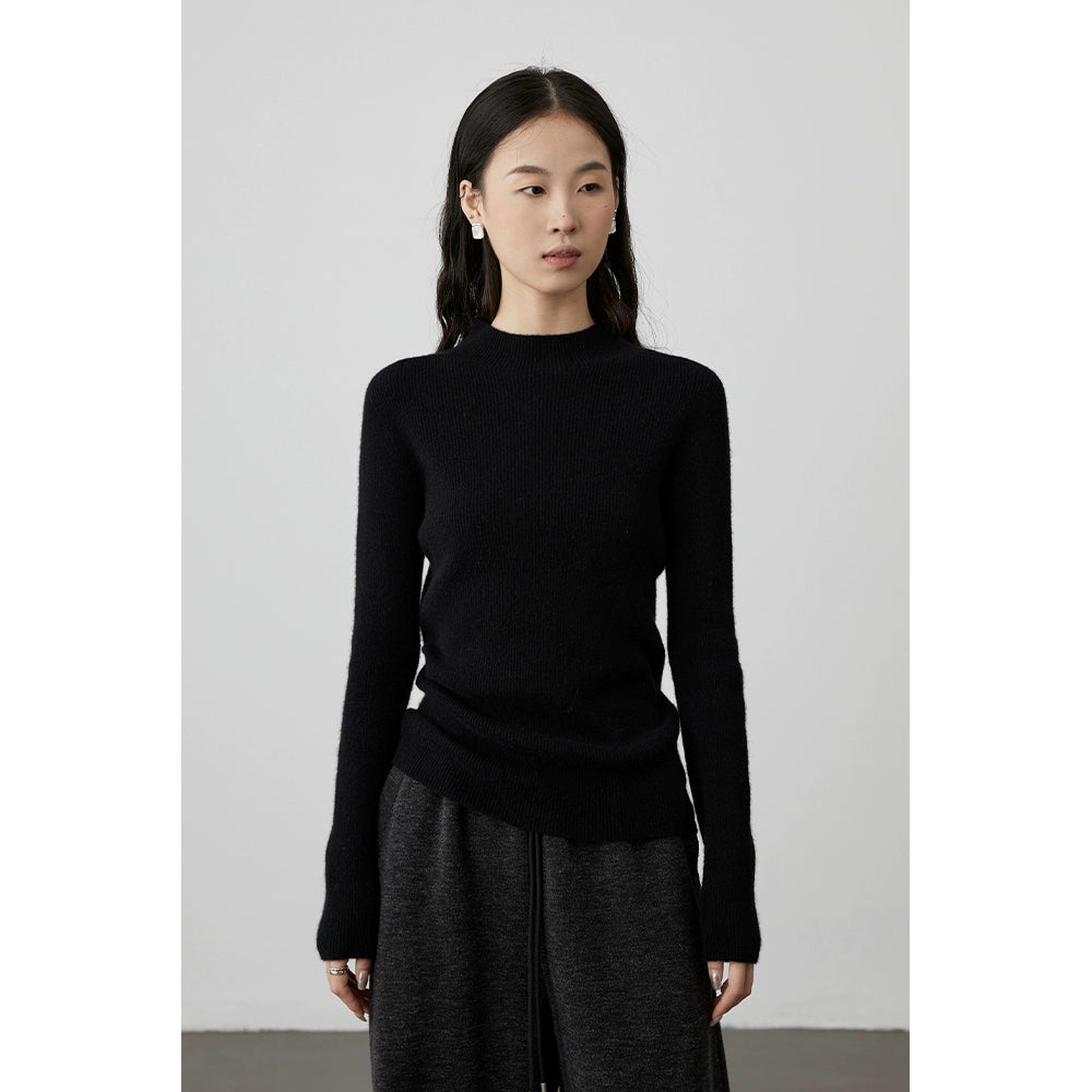 [Seamless series/turtleneck wool bottoming shirt] CAREMIND premium pure cashmere comfortable top autumn and winter