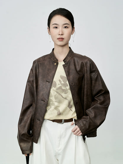 CAREMIND2024 nueva camiseta de manga larga con pintura de tinta de albaricoque amarillo de otoño, top de malla manchado 