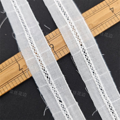3798 Exquisita tela de algodón puro para parte inferior de la escalera, empalme de ropa, bordado decorativo de encaje, cinturón DIY, accesorios decorativos para ropa
