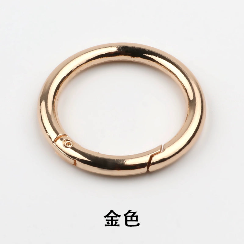 3532★ Anillo de metal de moda para bolso, botón, bolso, equipaje, zapatos, cadena decorativa, botón, abrigo, cortavientos, anillo abierto