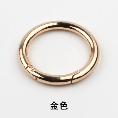 3532★ Anillo de metal de moda para bolso, botón, bolso, equipaje, zapatos, cadena decorativa, botón, abrigo, cortavientos, anillo abierto