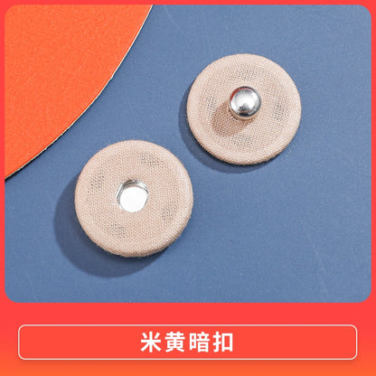 3470★ Botón de tela de color nuevo, botón a presión de metal, botón oculto, botón anti-luz para niños y madres, botón de ropa grande para mujeres, botón de botón.