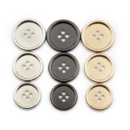 3389★  Replica necklace buttons Xiao Yi 11 four-eye button coat suit shirt accessories metal buttons