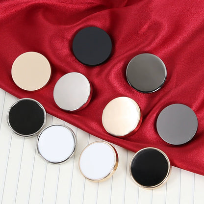 3375★  Metal flat buttons high-end suit buttons clothes top women's coat button shirt men's trench coat shirt round