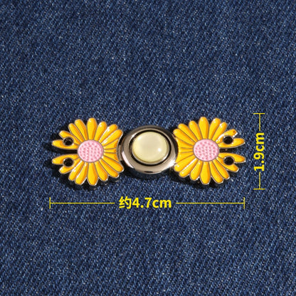 3506★ artefacto de ajuste de cintura pantalones falda circunferencia de cintura gran cambio pequeño botón jeans pantalones cintura botón ajustable mujeres