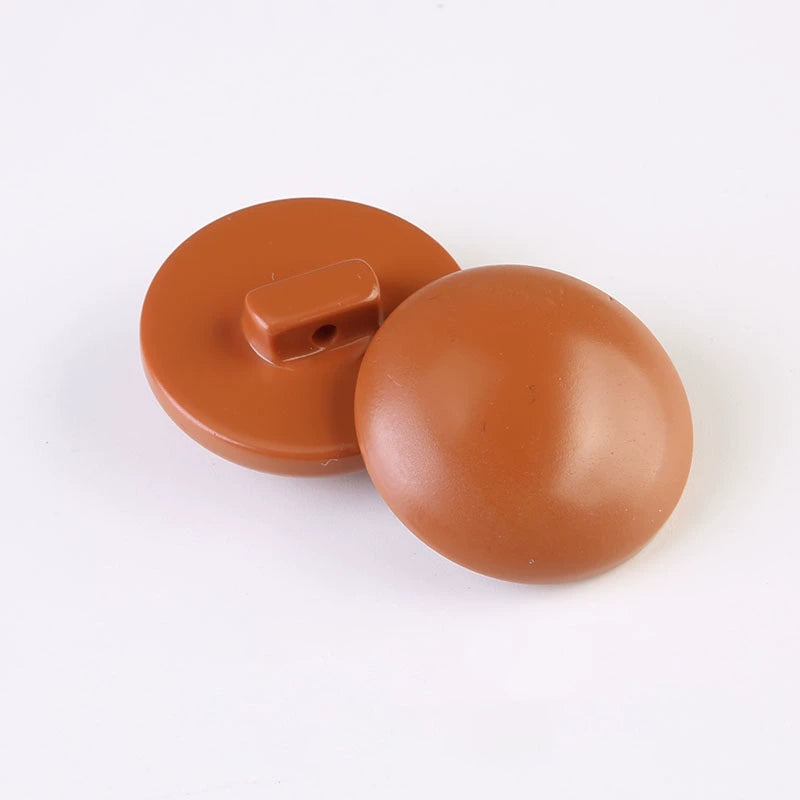 3400★  Semicircular mushroom buttons Brown woolen coat buttons Sweater clothes top buttons Jacket trench coat resin buttons