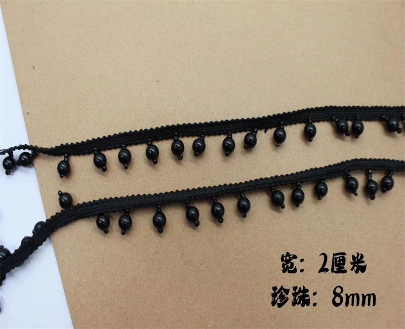 3734★ Colgante Borla Perla Encaje Accesorios Cortina Falda Accesorios Ropa Textiles para el hogar DIY Accesorios Hechos a mano Decoración de ropa